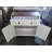 Farmhouse Storage Cabinet with Drawer and Adjustable Shelf, White Kitchen Cabinet with Walnut Countertop, Modern Coffee Bar Console for Multiple Rooms-1100825067