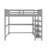 Fadia Full Solid Wood Loft Bed with Bookcase by Harriet Bee-1953091056