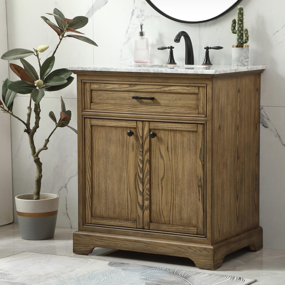 Hermes 30'' Single Bathroom Vanity, Driftwood