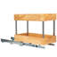 Rangement coulissant en bois rustique et acier-21965814