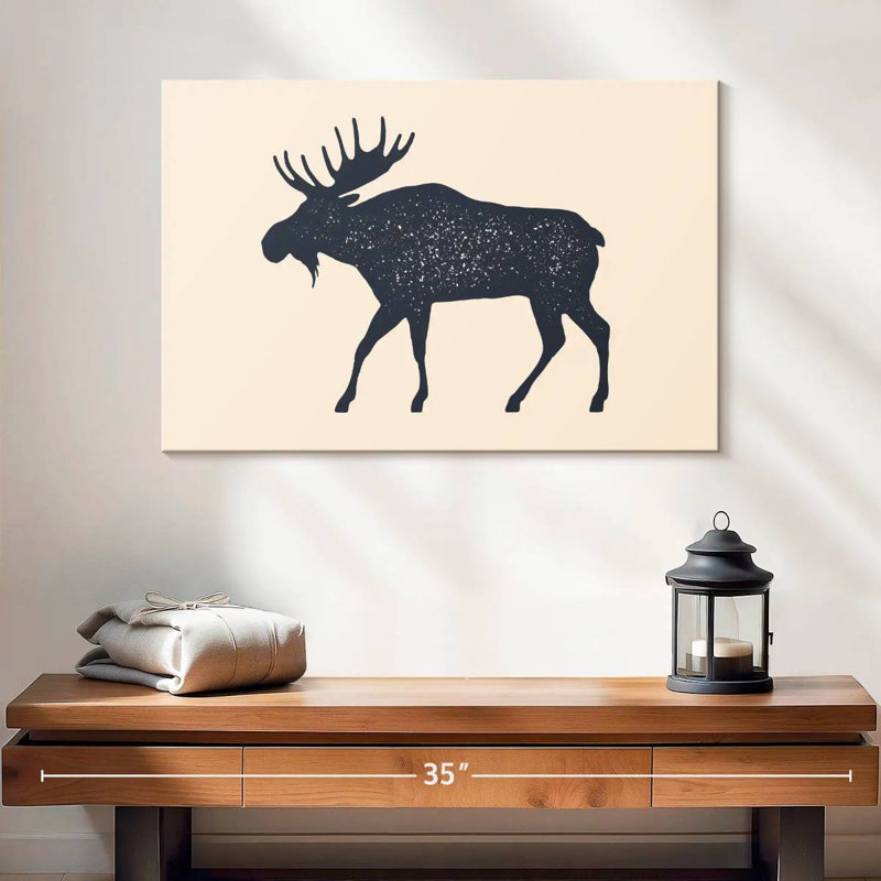 Brampt Moose Silhouette, 16" H x 24" W