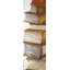 Pile de livres - Reproduction matte encadrée beige pour la décoration intérieure
