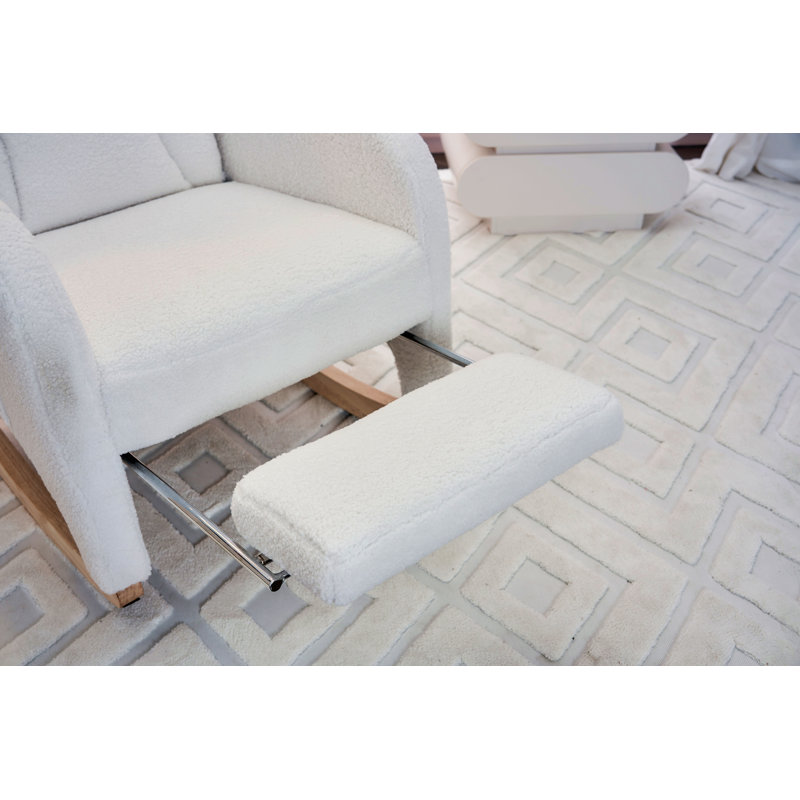 Chaise berçante Teddy, Ivoire ivoire