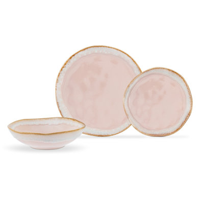 Ashwaq 18 Piece Ceramic Dinnerware Set - Service for 6