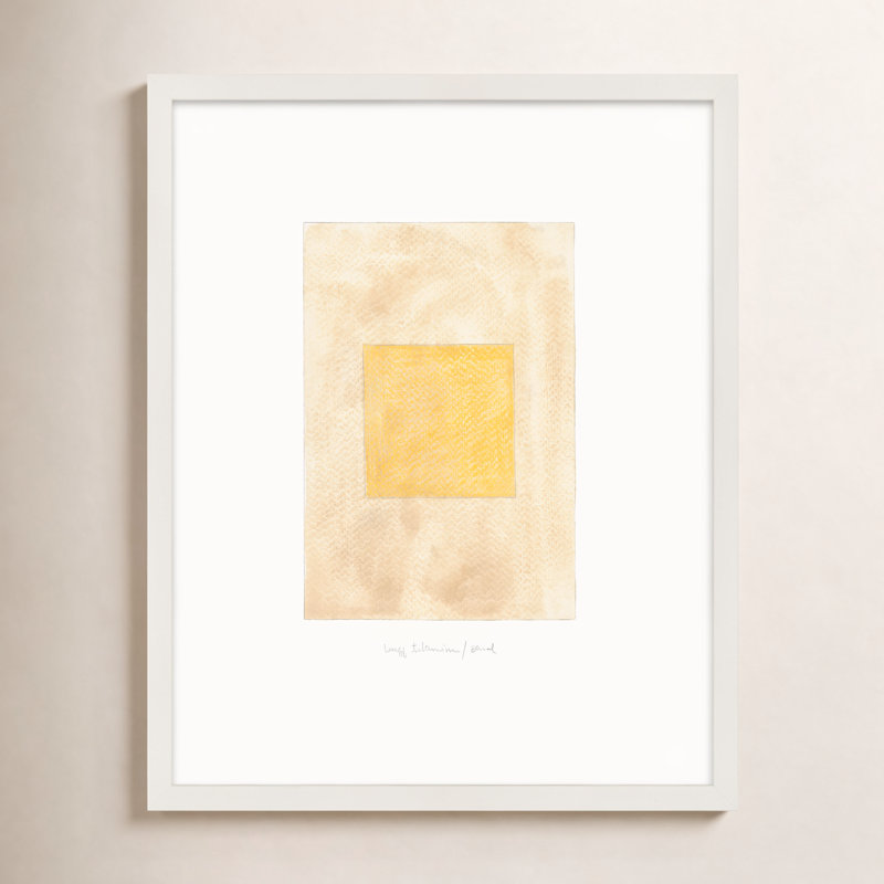 Lamaria Sans titre (Tonal Shift) n ° 1 par Beth James - Art mural encadré, H 30 po x l 24 po x P 1,25 po, Cadre blanc