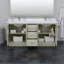 Ensemble de meuble-lavabo double 72 po Icon-73102657-73102661-73102658