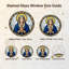 Panneau de vitrail de la Vierge Marie - H 12 po-421843621