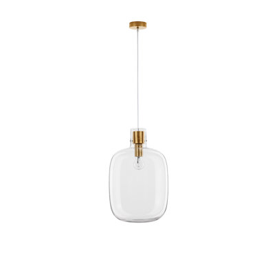 1 - Light Brass Gold Pendant