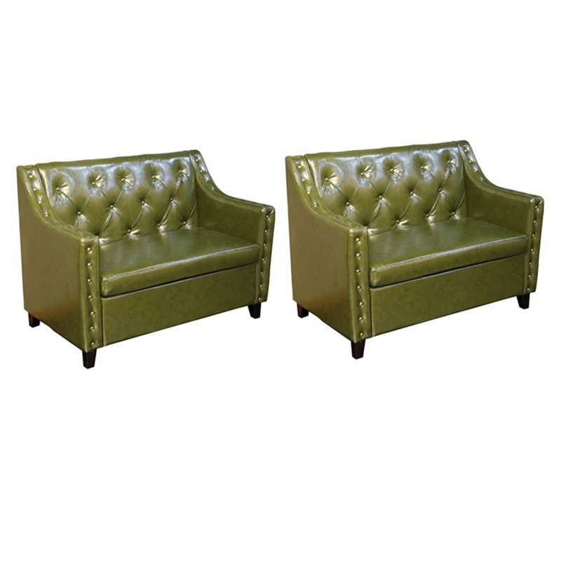Banc rembourré en similicuir American American Cafe