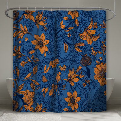 Rideaux de douche Floral Botanical Illustration