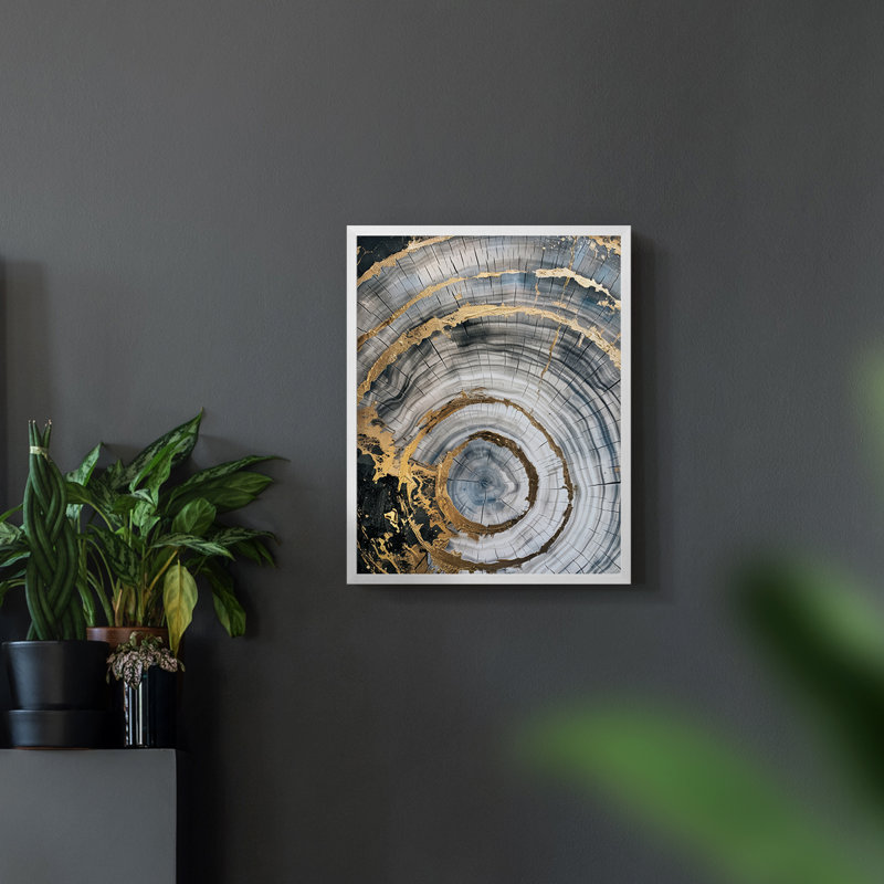 Série ABSTRACT CCxxxv - reproduction encadrée de qualité supérieure - prête à être accrochée - aucun clou requis