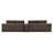 150" Oversized Cloud Boneless Sofa Couch with Cup Holder & Storage, Modern Corduroy U Shaped Modular Sectional Sofa with Deep Seat, USB Ports, No Assembly Required, Comfy Couches for Living Room-1940621675