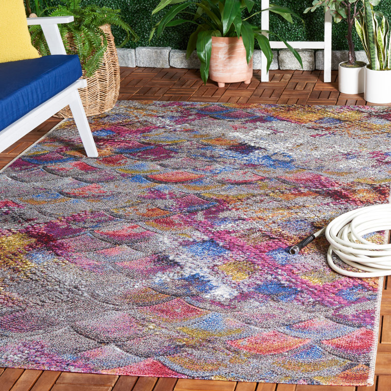 Tapis intérieur / extérieur Lowenthal, Rectangle 5 pi 3 po x 7 pi 6 po