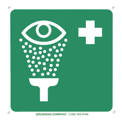 Enseigne eyewash d’urgence
