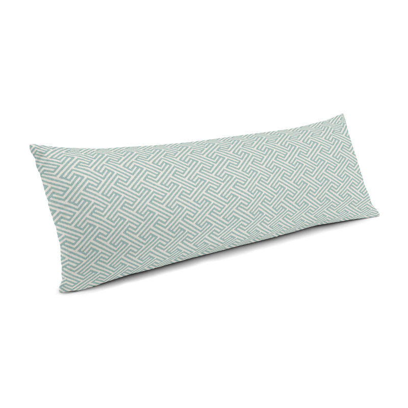 Housse et insert de coussin rectangulaire Labyrinth, Taupe, 12 po x 24 po