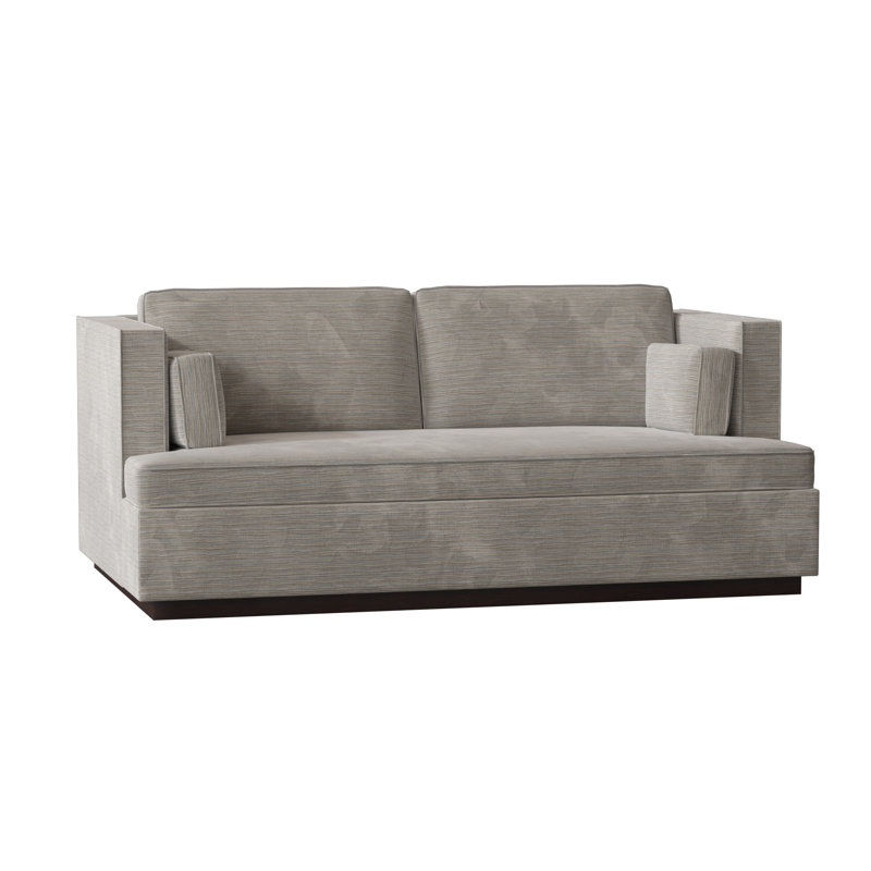 Central Park Sofa, 71" W, Black Walnut, Gray