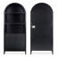 Bibliothèque arquée, bibliothèque avec portes, rangement pour bureau à domicile, P 15,4 po x l 30,8 po x H 71,3 po-1241331881