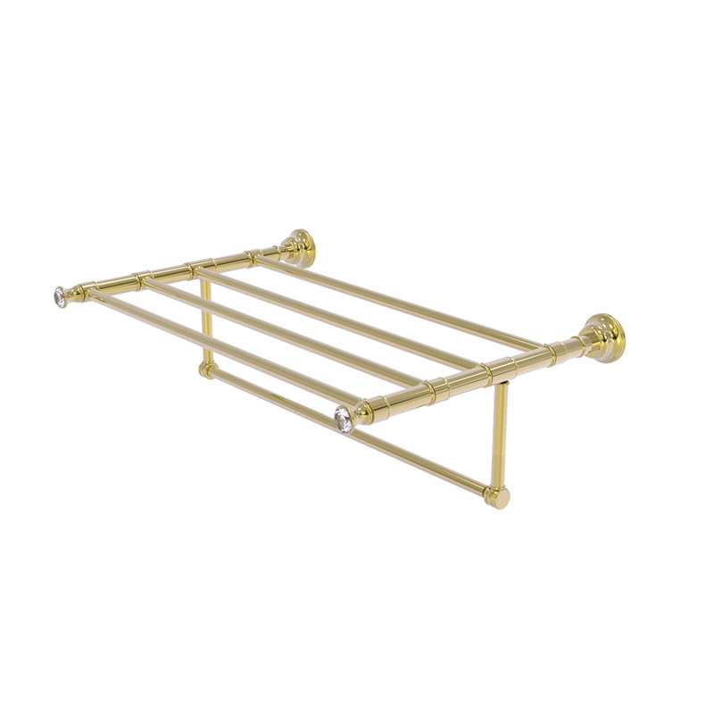 Freyja 3 Towel Rack, Unlacquered Brass