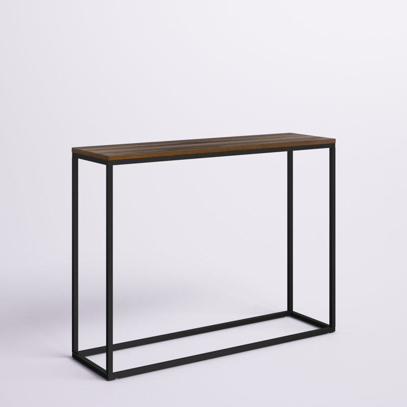 Console Barto, Noyer foncé/noir