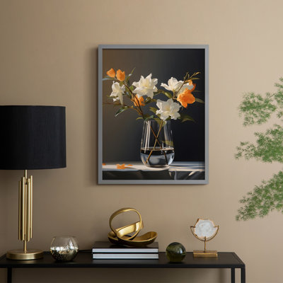 Reproduction encadrée Classy Vase II - bois massif