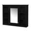Armoire à pharmacie de 35 po x 27,5 po, armoire de rangement murale pour salle de bain, armoire murale moderne avec miroir, armoire à miroir avec 6 tablettes ouvertes (meuble-lavabo non inclus)