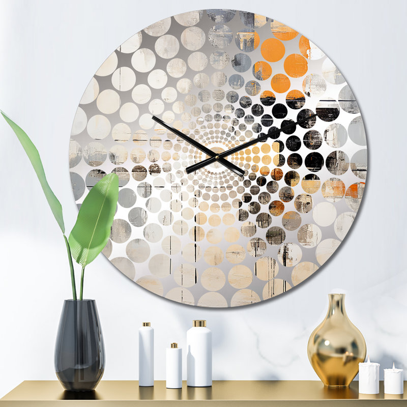 Horloge murale Kilitkaya - Collages abstraits, Petit