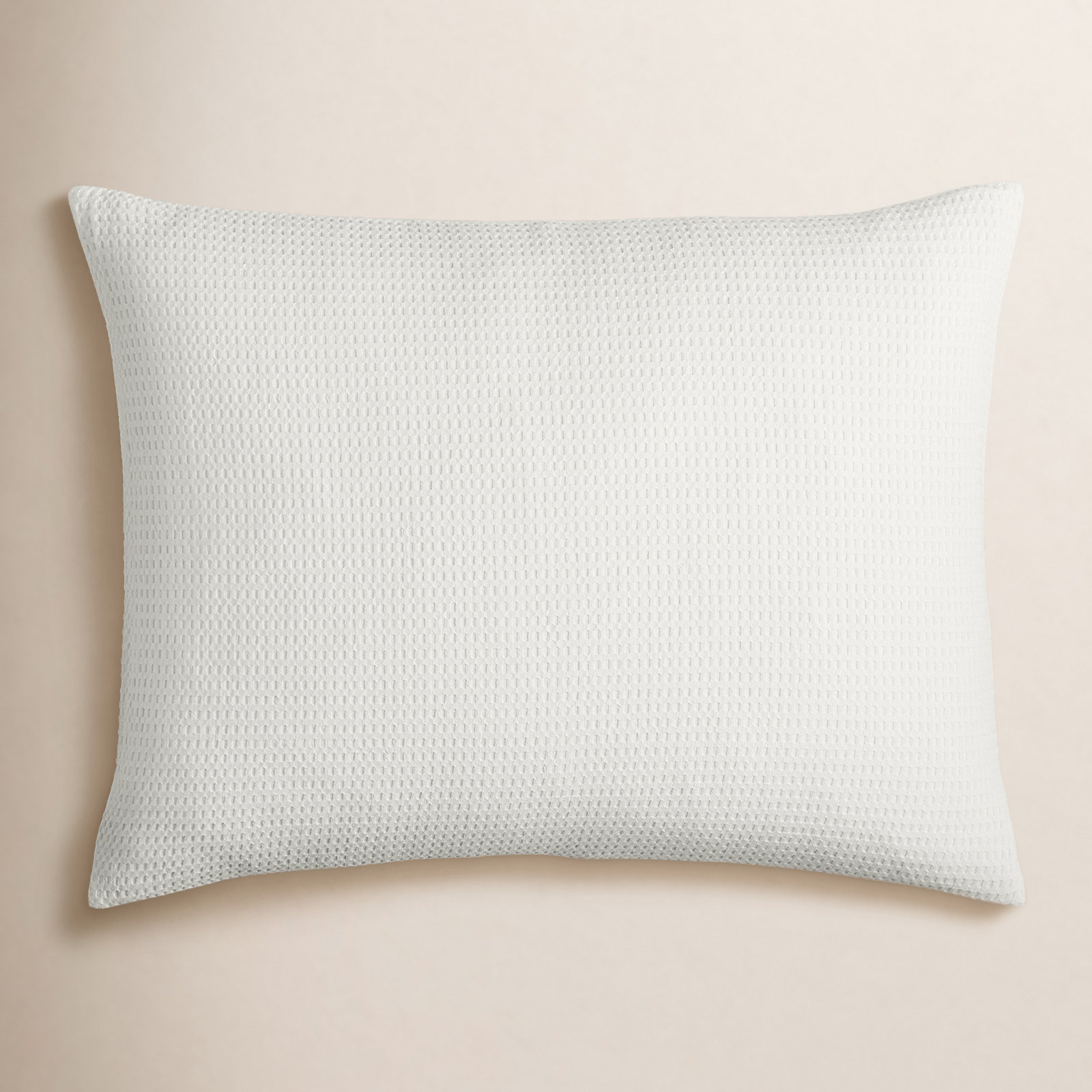 Felix Cotton Pillow Sham, King, White