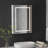 Glendine 19.7'' W 27.6'' H Frameless Medicine Cabinet with LED Mirror and 2 Fixed Shelves-1420490058