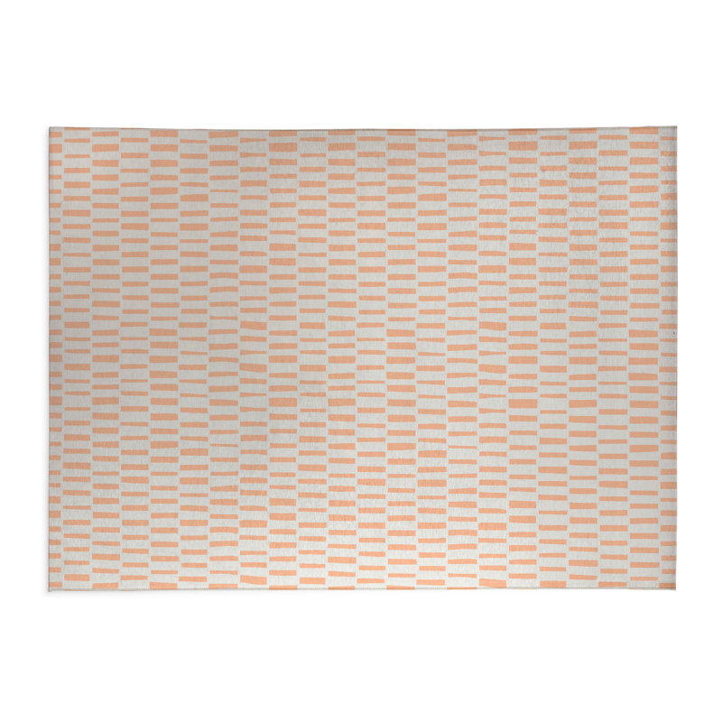 Flat Attack Kids Play Mat, Rectangle 3' x 5', Peach/Orange