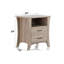 Charmante table d'appoint rustique avec options de rangement polyvalentes