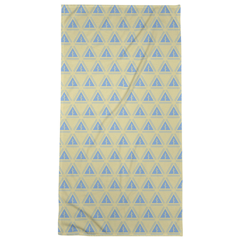 Barbra Beach Towel, Yellow/Sky Blue