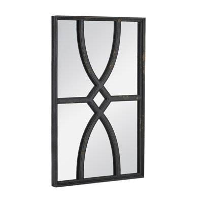 Miroirs muraux rectangulaires en bois 16 "x 23" avec cadre patiné