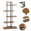Rein 144.5cm H x 74cm W Iron Geometric Bookcase