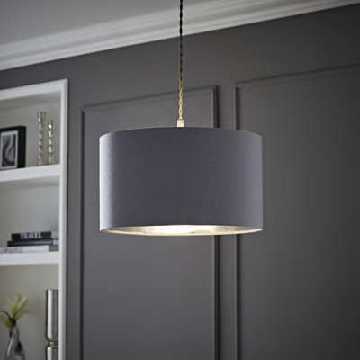 20cm H Cotton Drum Pendant Shade ( Uno )