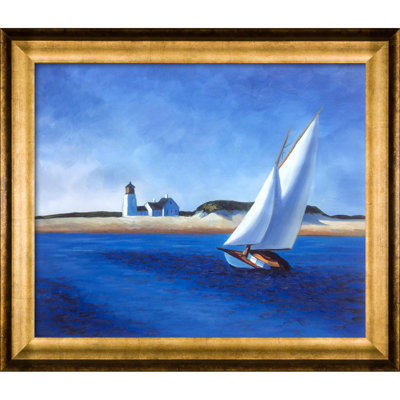 « the long leg » par edward trémie, peinture encadrée