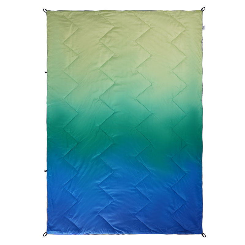 Couverture , Vert / Bleu / Beige, Ombre
