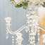 Candélabre de table en cristal 14 po