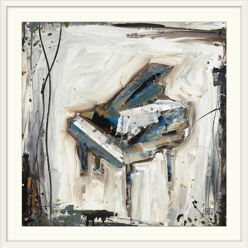 Reproduction d’art sur toile, "piano" par kelsey hochstatter, H 24 po x l 24 po x P 1,5 po, Toile