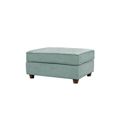 Lila 93 cm W Velvet Rectangle Ottoman
