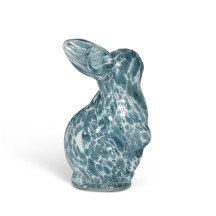 Blue Glass Bunny, Small