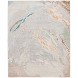 Saint Tropez Hand Knotted Wool, Silk, Cotton Abstract Rug