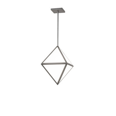 Davilyn 5 - Light Nickel Geometric Pendant