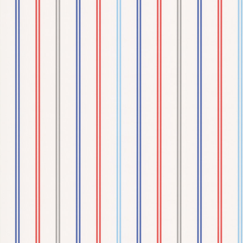 Rouleau de papier peint lisse L 396 pi x l 20,5 po Amabel, Bleu multi