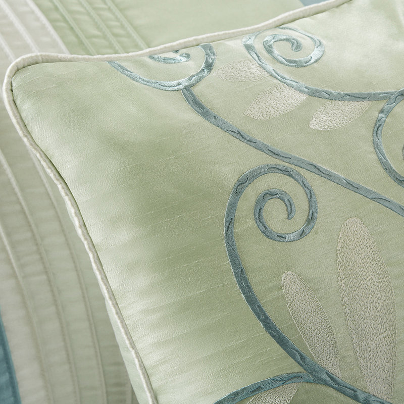 Full Natural Microfiber Reversible 7-Piece Comforter Set