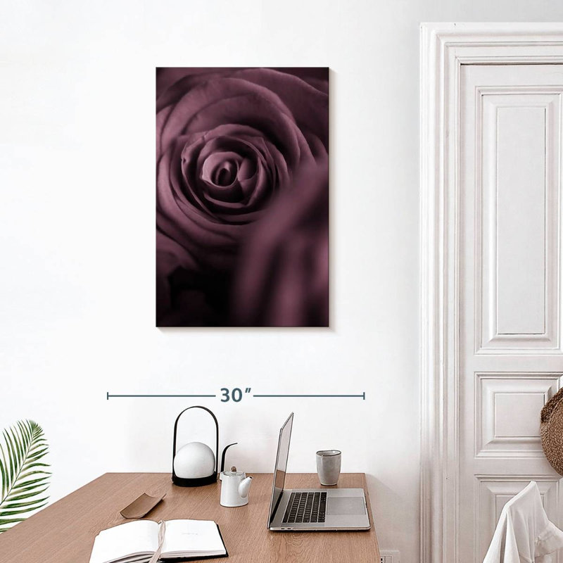 Harnek rose mauve foncé I, H 30 po x l 20 po