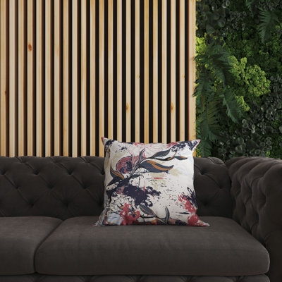 Coussin décoratif réversible d'intérieur / extérieur Leaf Lurker