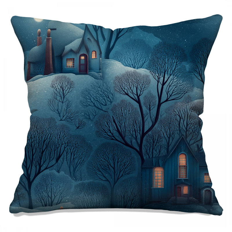 Coussin Winter Night, 16 po x 16 po
