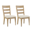 Ashal Polyester Ladder Back Side Chair Dining Chair