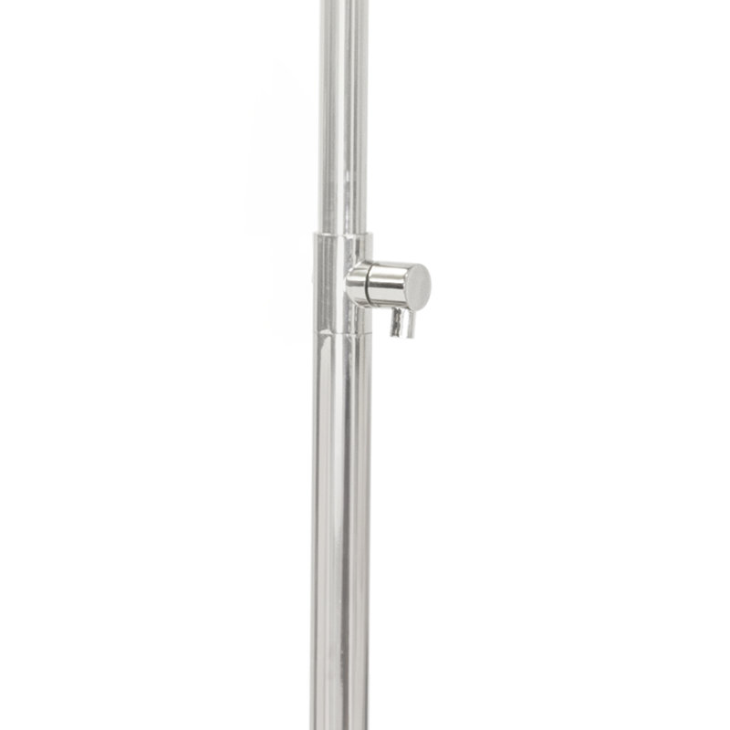 Noble Floor Task Reading Lamp, Silver, Polished Nickel