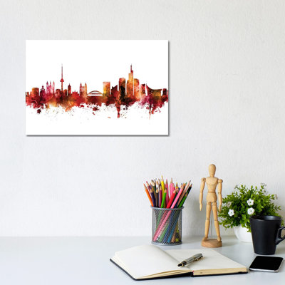Vilnius, Lithuania Skyline by Michael Tompsett - Wrapped Canvas Gallery-Wrapped Canvas Giclée